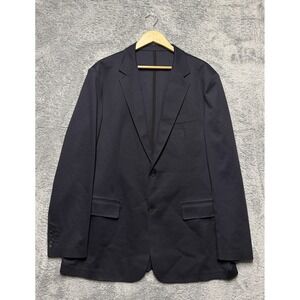 xSuit Blazer Men 50L TAILORED FIT Blue Wool Blend Unstructured Sport Coat Jacket